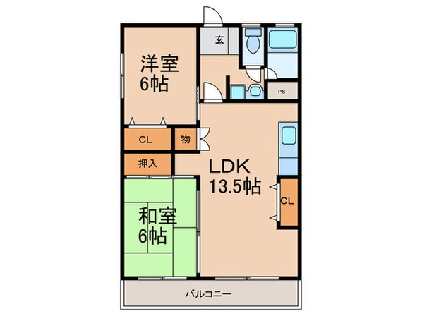 プレステージ宇美の物件間取画像